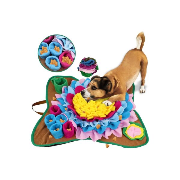 Dog Snuffle Mat for Anxiety Relief, Providing Sensory Experience and Foraging Fun