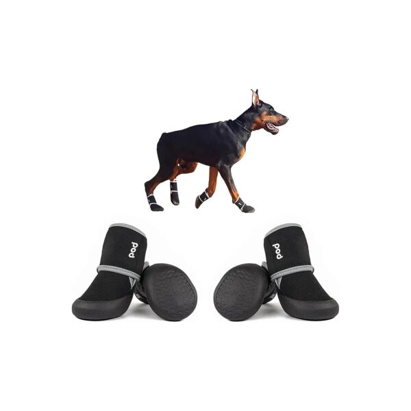 Dog Socks with Anti Slip Grip and Adjustable Velcro Straps for Small Medium Dogs