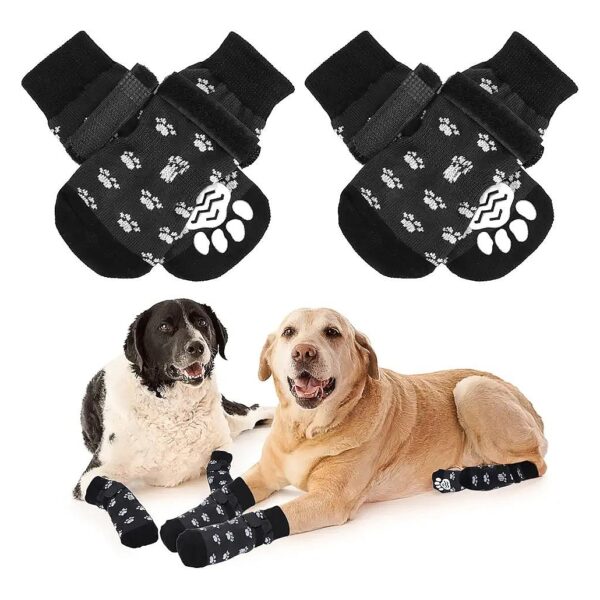 Dog Socks with Anti-Slip Soles for Large Dogs to Prevent Licking and Chewing