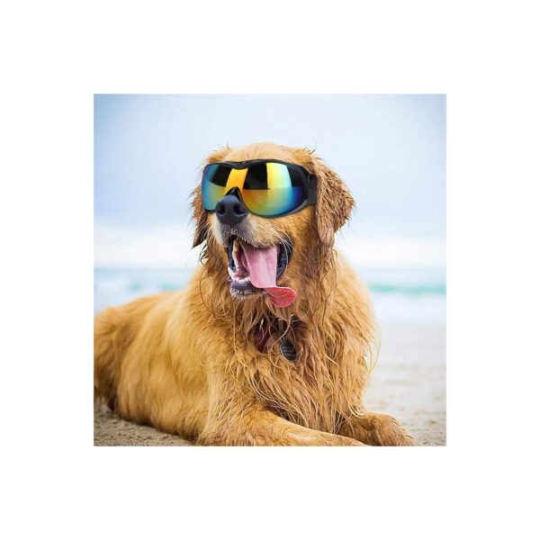 Dog Sunglasses with 400UV Protective Lens for Large Dogs Wide Vision