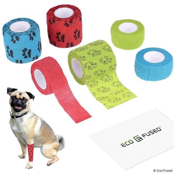 Dog Support Bandages - Gentle, Elastic, and Breathable for Relieving Stress and Pain