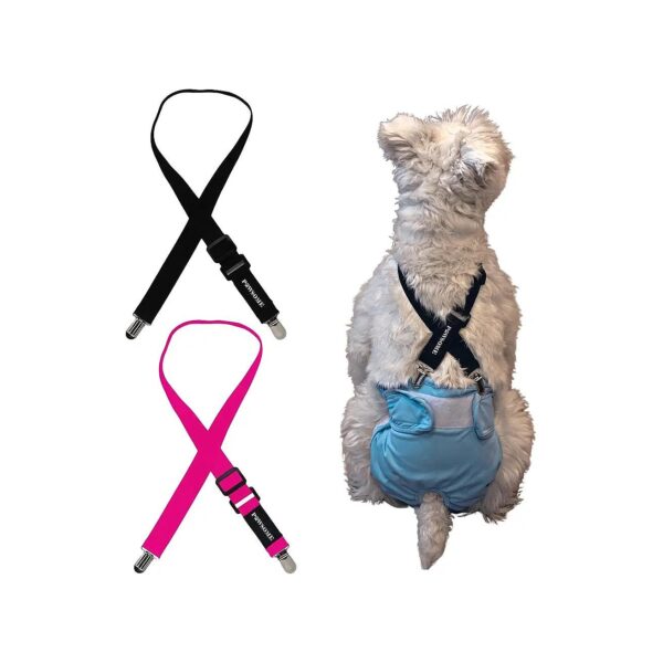 Dog Suspenders for Diapers with Female Adjustable Fit and Escape Proof Design