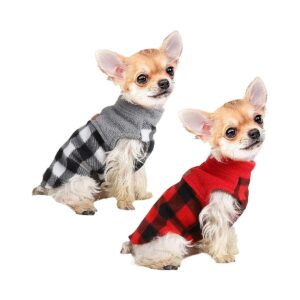 Dog Sweaters for Small Breeds like Chihuahua, Yorkie, and Pomeranian with Leash Holes