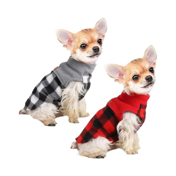 Dog Sweaters for Small Breeds like Chihuahua, Yorkie, and Pomeranian with Leash Holes