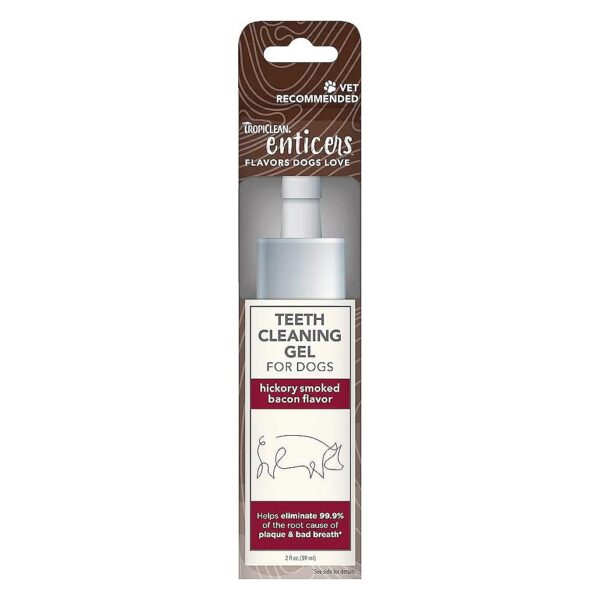 Dog Teeth Cleaning Treat Gel with Hickory Smoked Bacon Flavor