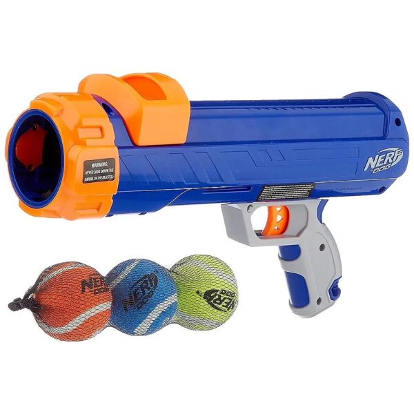 Dog Tennis Ball Blaster for Small Dogs and Puppies with 2 Inch Nerf Balls