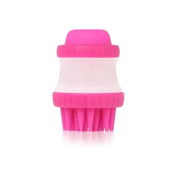 Dog Washing Brush with Silicone Bristles and Built-in Shampoo Reservoir for a Deep Clean