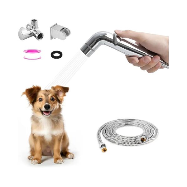 Dog Washing Shower Sprayer Attachment with Dual Function Sprayer