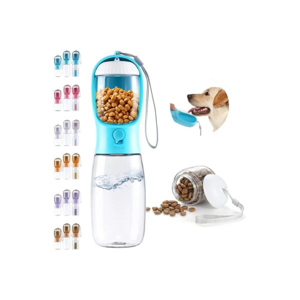 Dog Water Bottle and Food Container Set for Puppies and Small Pets