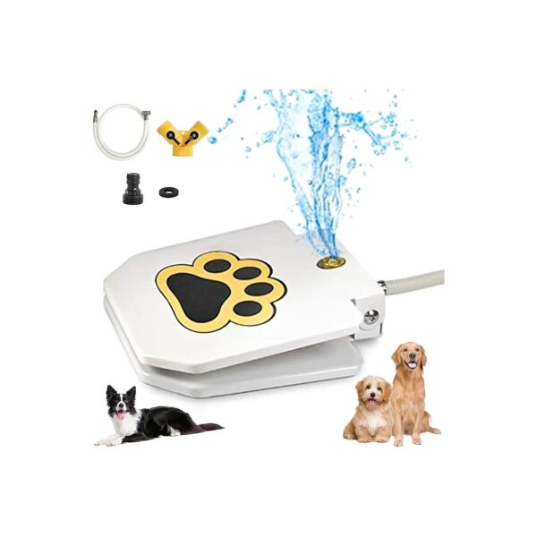 Dog Water Fountain With Interactive Claw Foot Valve And Pure Copper Valve Core