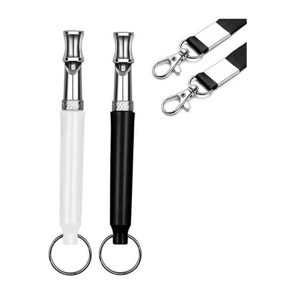 Dog Whistle for Stop Dog Barking Neighbors with Adjustable Frequencies and Lanyard