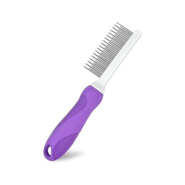 Dog and Cat Detangling Comb with Long and Short Teeth for Healthy Shiny Coat