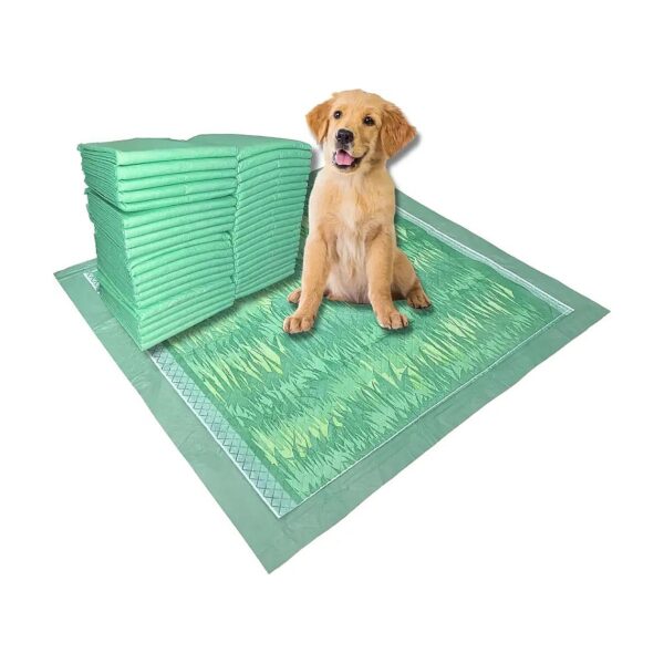 Doggy Piddle Pee Pads with Grass Scent and Super Absorbent Material for Pets