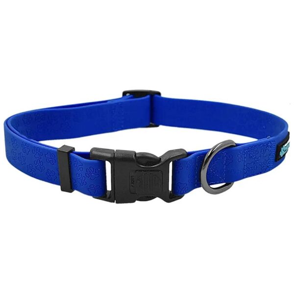 Donates to Dog Rescues, Waterproof Dog Collar, Small, Blue, 1" Wide