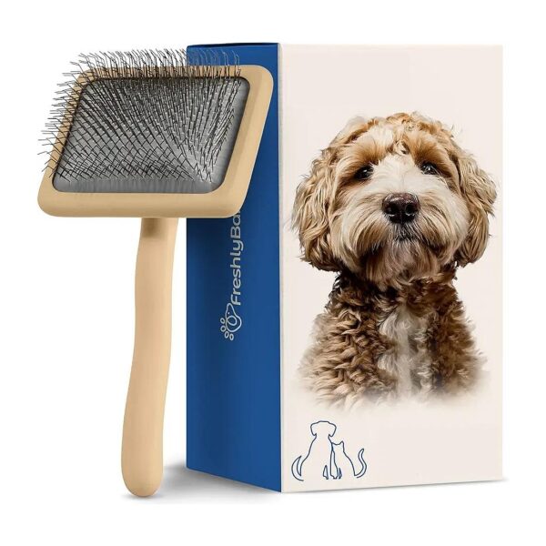 Doodle and Poodle Hair Brushing and Deshedding Brush for Perfect Coat Maintenance