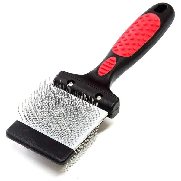 Double-Sided Firm Stainless Steel Slicker Brush for Medium and Large Dogs