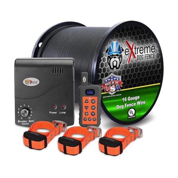 Dual Solution Electric Dog Fence and Remote Trainer for Multiple Dogs