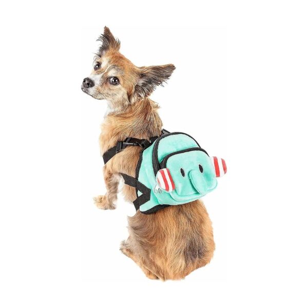 Dual-Compartment Dog Backpack with Adjustable Straps and Ventilated Back