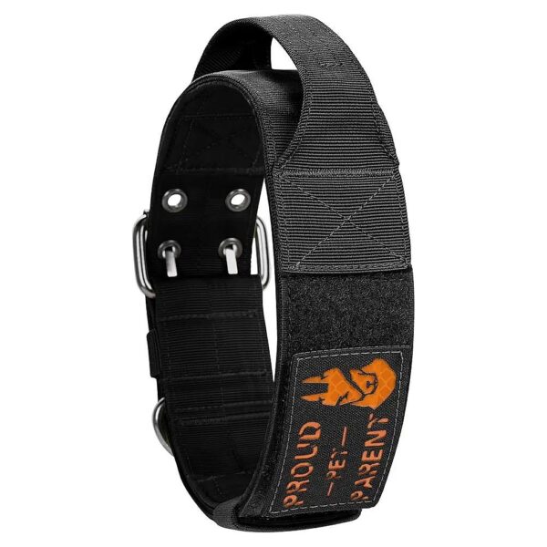 Durable 2 Inch Wide Dog Collar for Large and Medium Dogs with Stainless Steel Hardware