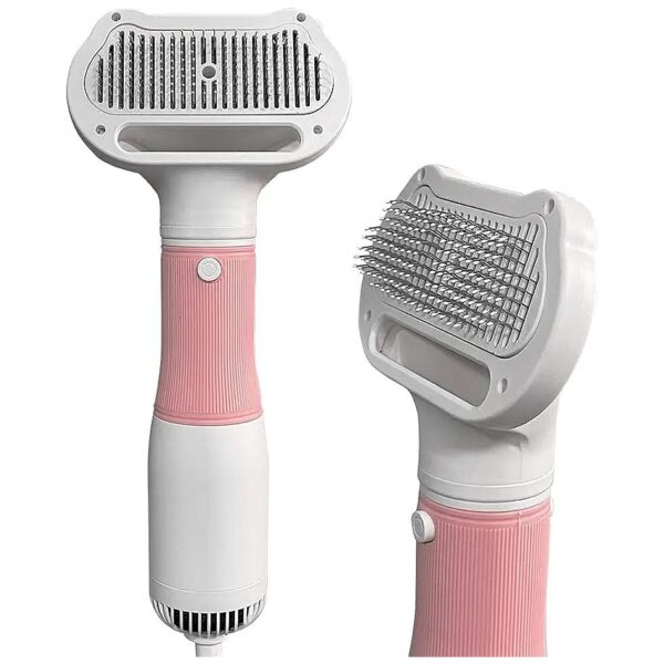 Durable 3-in-1 Dog Grooming Hair Dryer with Blow Dryer and Slicker Brush for Cats