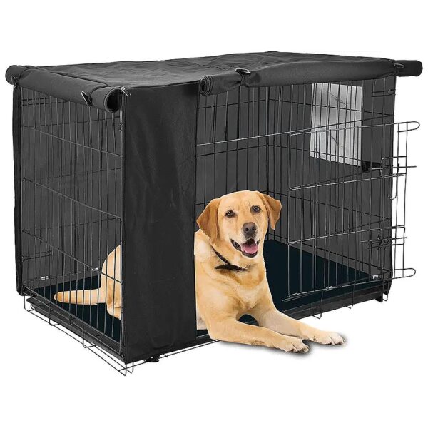 Durable 600D Polyester Canvas Wire Crate Cover for Dogs Waterproof PVC Coating