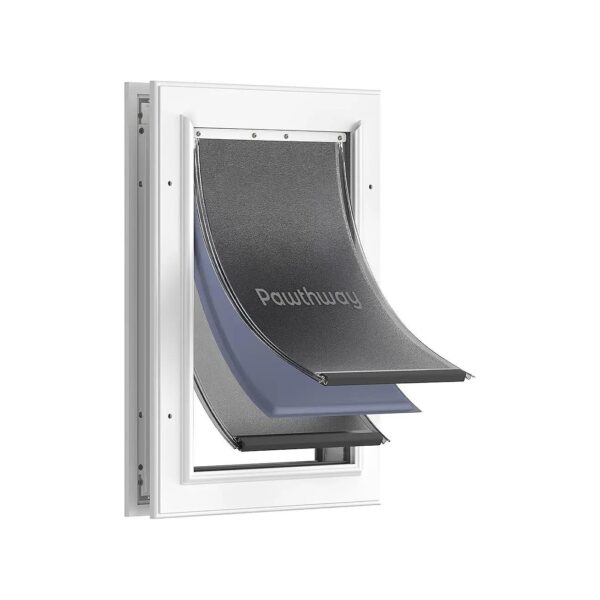 Durable Aluminum Trim Pet Door with Medium Size and Straightforward Installation