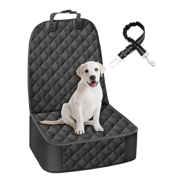 Durable Car Seat Cover with Safety Belt for Dogs