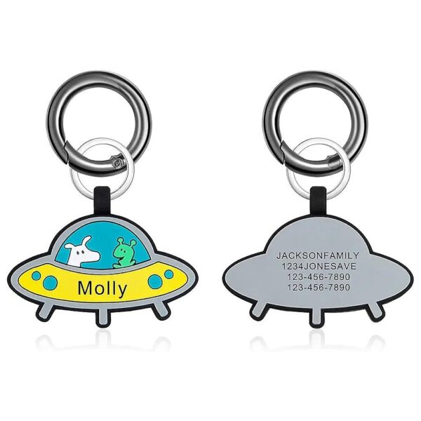 Durable Customized Silicone Dog ID Tags with Double Sided Engraving