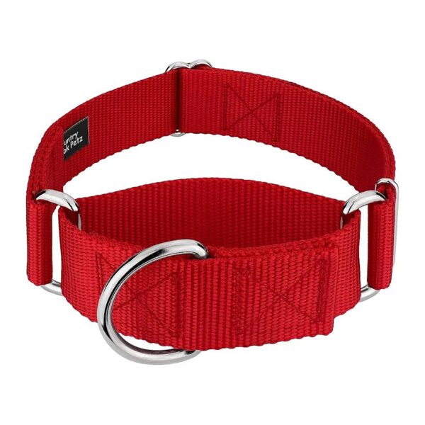 Durable Dog Collars for Small Medium Large Breeds with 1 1/2 Inch Width Adjustable Design