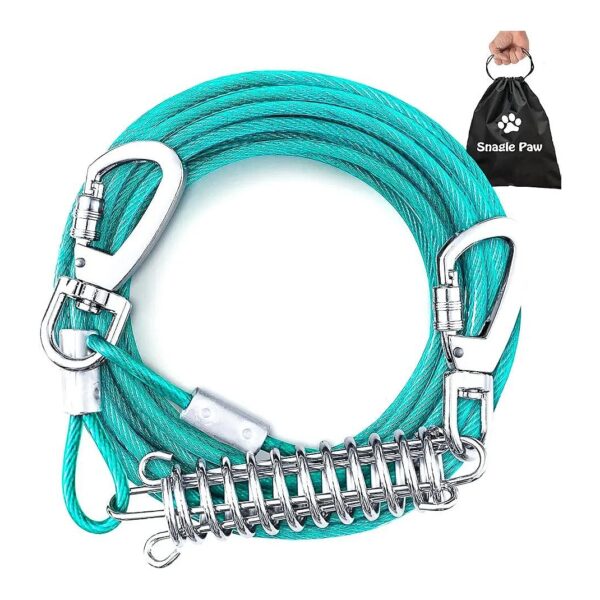 Durable Dog Tie Out Cable for Large Dogs Offering Freedom and Safety