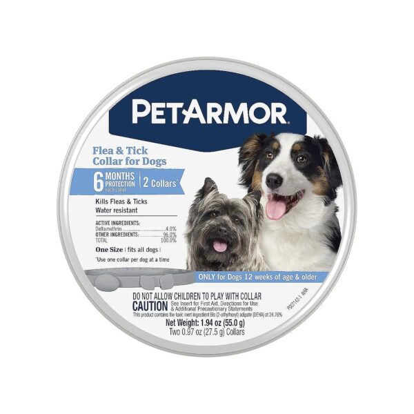 Durable Flea and Tick Collar for Dogs with Long Lasting Protection and Water Resistance