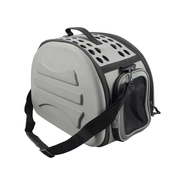 Durable Foam Travel Pet Carrier Crate Dark Grey Single Size