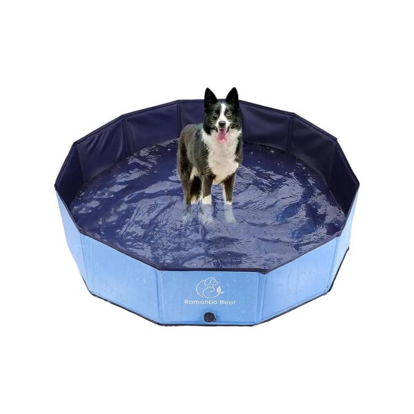 Durable PVC Pet Pool for Large Dogs and Multiple Puppies