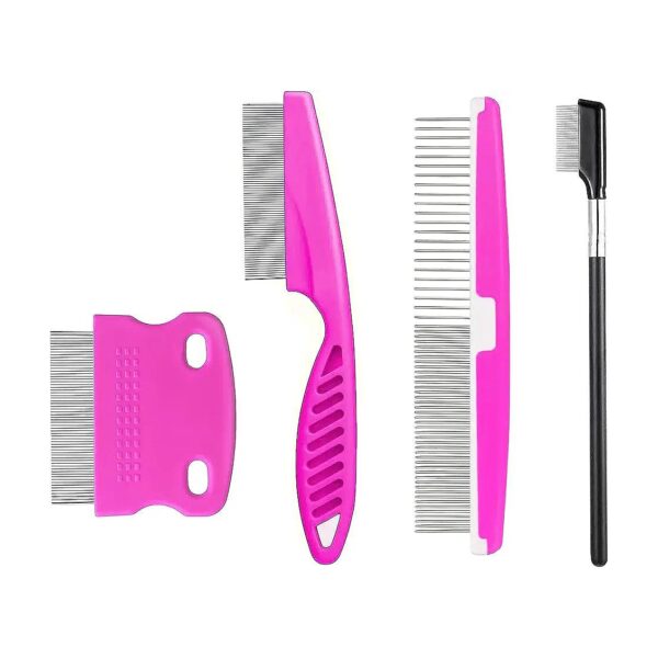 Durable Pet Grooming Combs For Dog And Cat Hair Care And Flea Removal