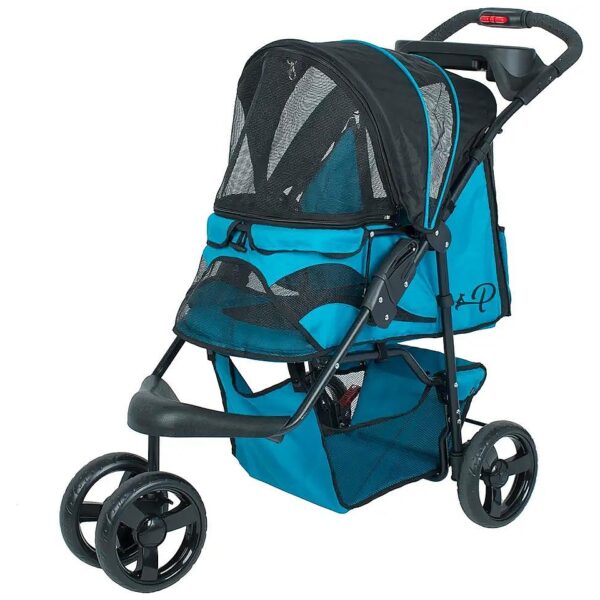 Durable Pet Stroller for Dogs, Cats, and Small Pets with Comfortable and Easy Ride