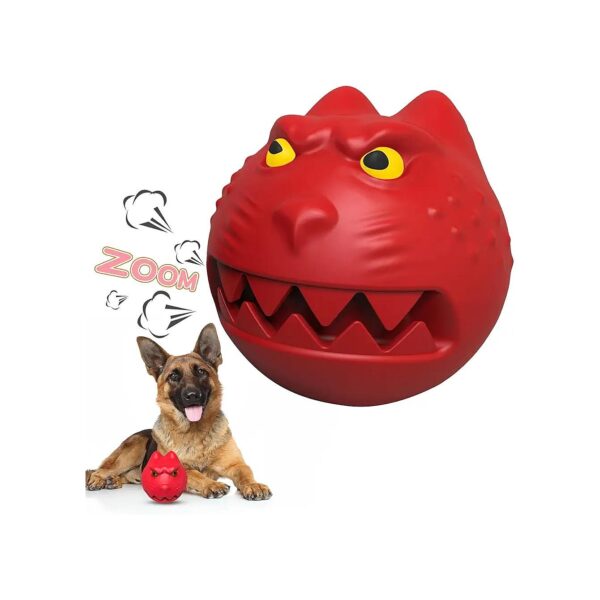 Durable Red Squeaky Dog Toys for Medium Large Dogs, Chewing Toys for Aggressive Chewers