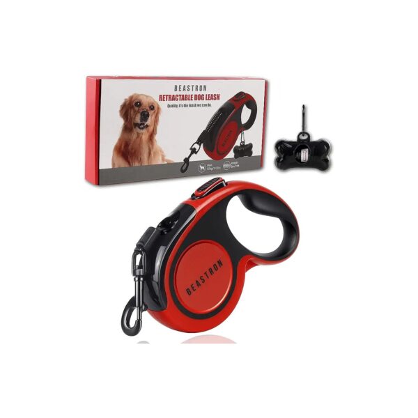 Durable Retractable 16ft Nylon Dog Leash for Small Medium Dogs Up to 110lbs