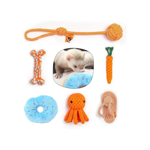 Durable Rope Tug Ferret Toys Perfect for Trainers and Small Pet Owners