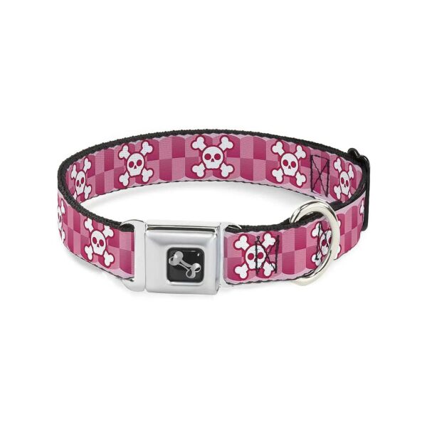 Durable Seatbelt Buckle Dog Collar for Dogs with 15-26 Inch Neck