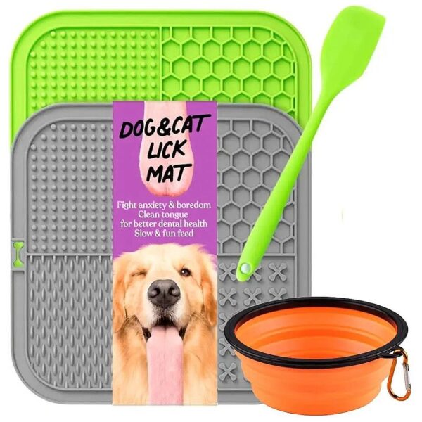 Durable Silicone Dog Lick Mats with Strong Suction Cups for Anxious and Bored Pets