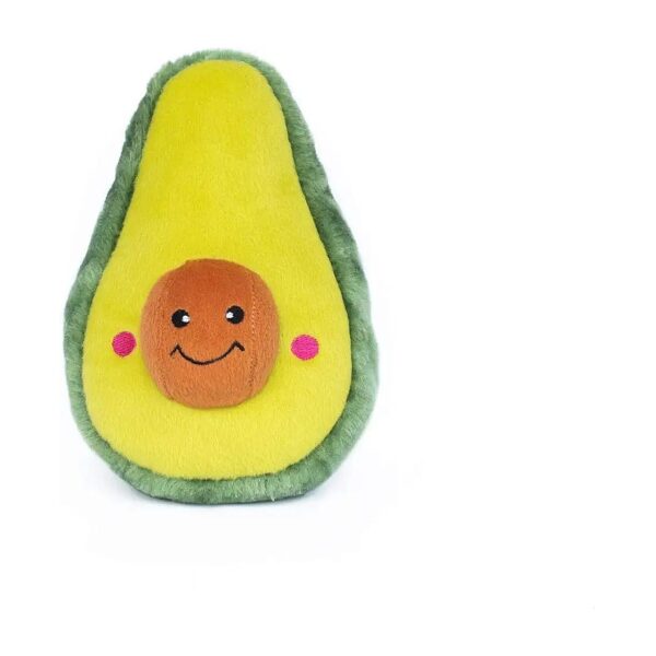 Durable Squeaky Avocado Dog Toy for Playful Pups