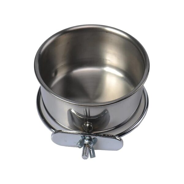 Durable Stainless Steel Bird Food and Water Bowl for Small and Medium Breeds