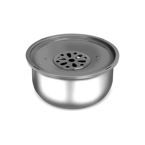 Durable Stainless Steel Dog Water Bowl with Slow Feeder and Messy Drip Protection