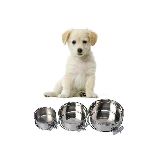 Durable Stainless Steel Pet Food and Water Feeder for Small Animals and Ferrets