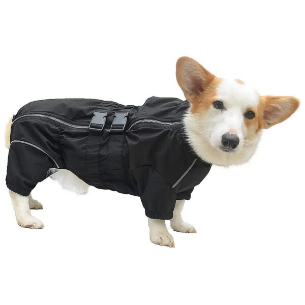 Durable Waterproof Dog Jacket for Small Medium Large Dogs with Reflective Safety Accents