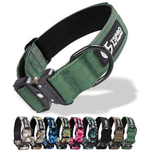 Durable and Comfortable Dog Collar with Heavy Duty Metal Buckle and Soft Padded Interior