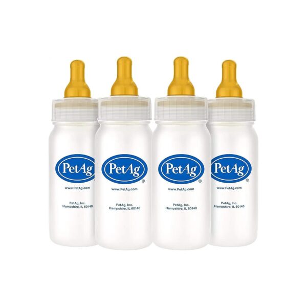 Durable and Easy to Clean Nurser Bottles for 4oz Liquid Feeding of Larger Animals