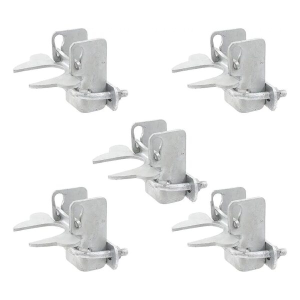 Durable and Lockable Dog Kennel Latches with Silver Finish