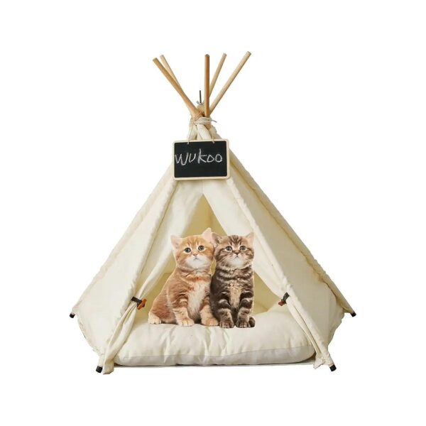 Durable and Portable Pet Teepee Tent and Houses for Small Dogs and Cats Bed