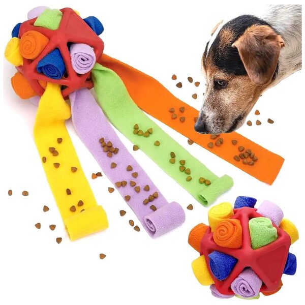 Durable and Washable Snuffle Ball for Small and Medium Dogs to Encourage Natural Foraging